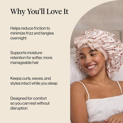 Kitsch XL Satin Bonnet for Sleeping - Aura