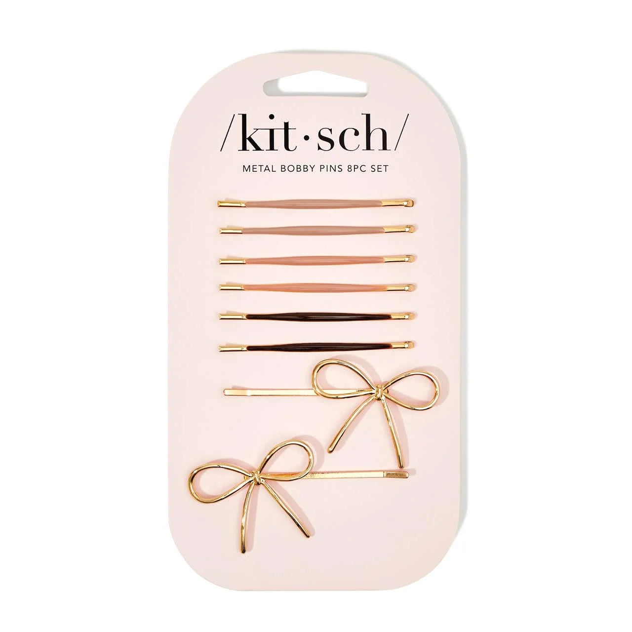 Kitsch Spiral Bobby Pins - Hair Accessories For Women - Brown, 3pcs