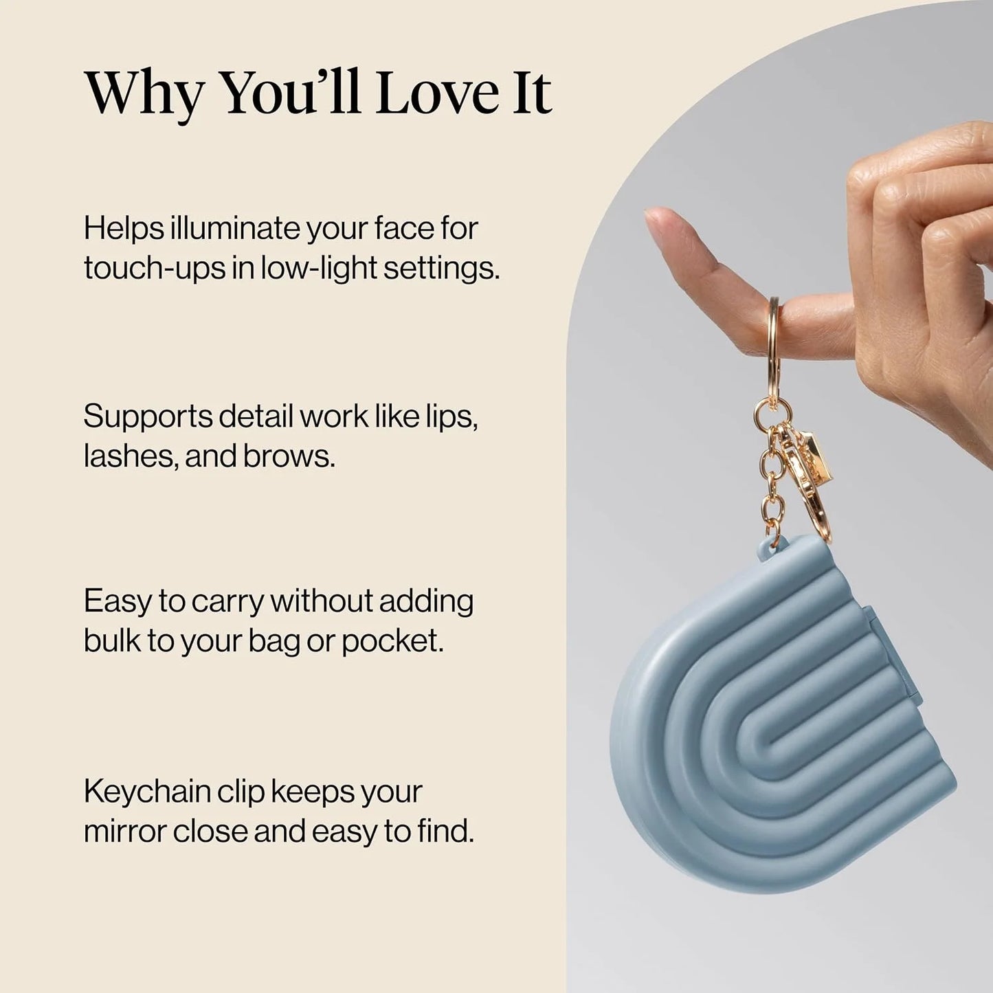 Kitsch Cute Keychain For Car Keys – Bag Charm for Handbags - Hair Perfume