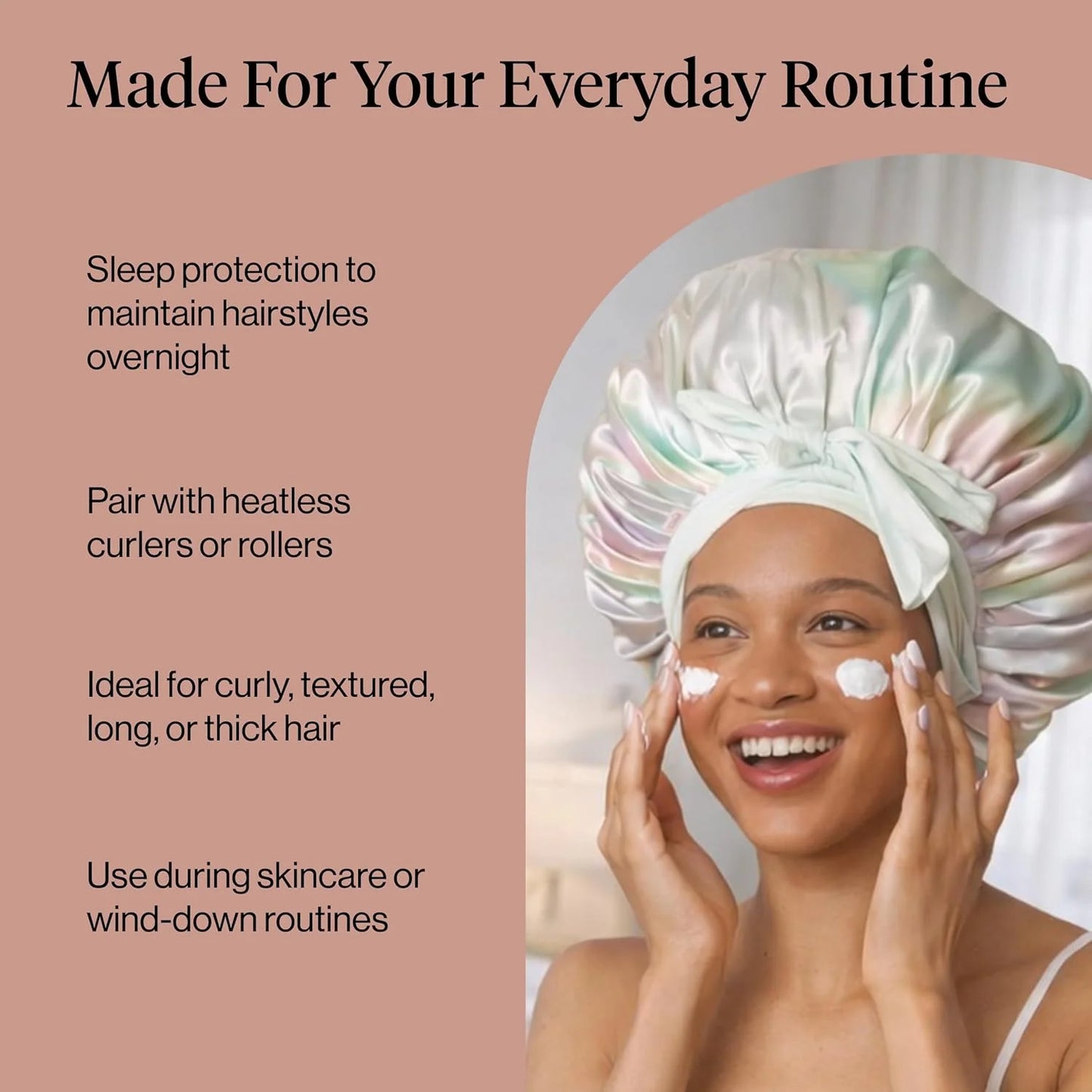 Kitsch XL Satin Bonnet for Sleeping - Aura