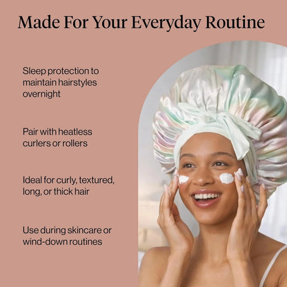 Kitsch XL Satin Bonnet for Sleeping - Aura
