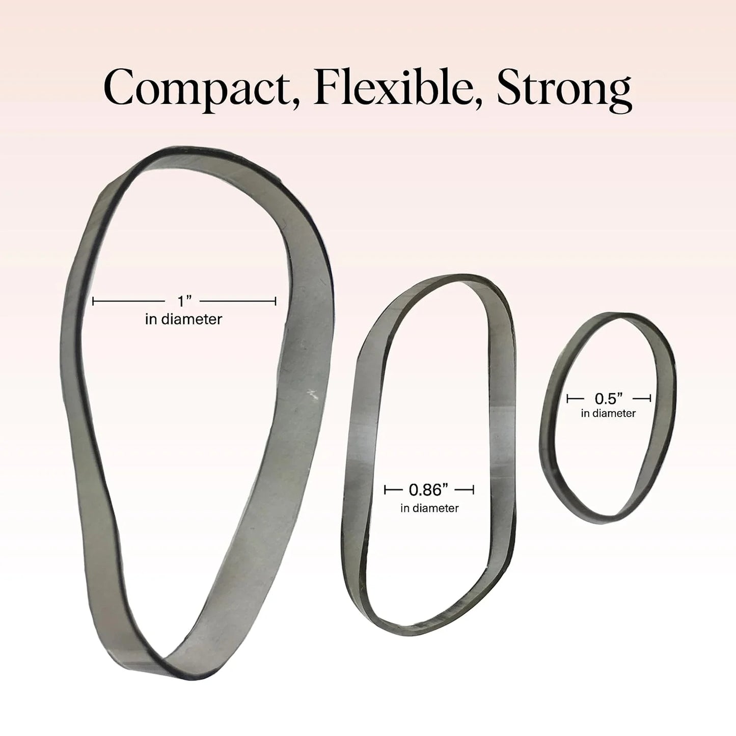 Kitsch Hair Ties No Damage for Kids, Teens and Women - Black, 500pcs