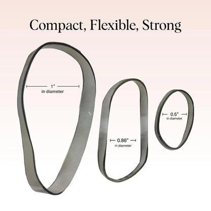 Kitsch Hair Ties No Damage for Kids, Teens and Women - Black, 500pcs