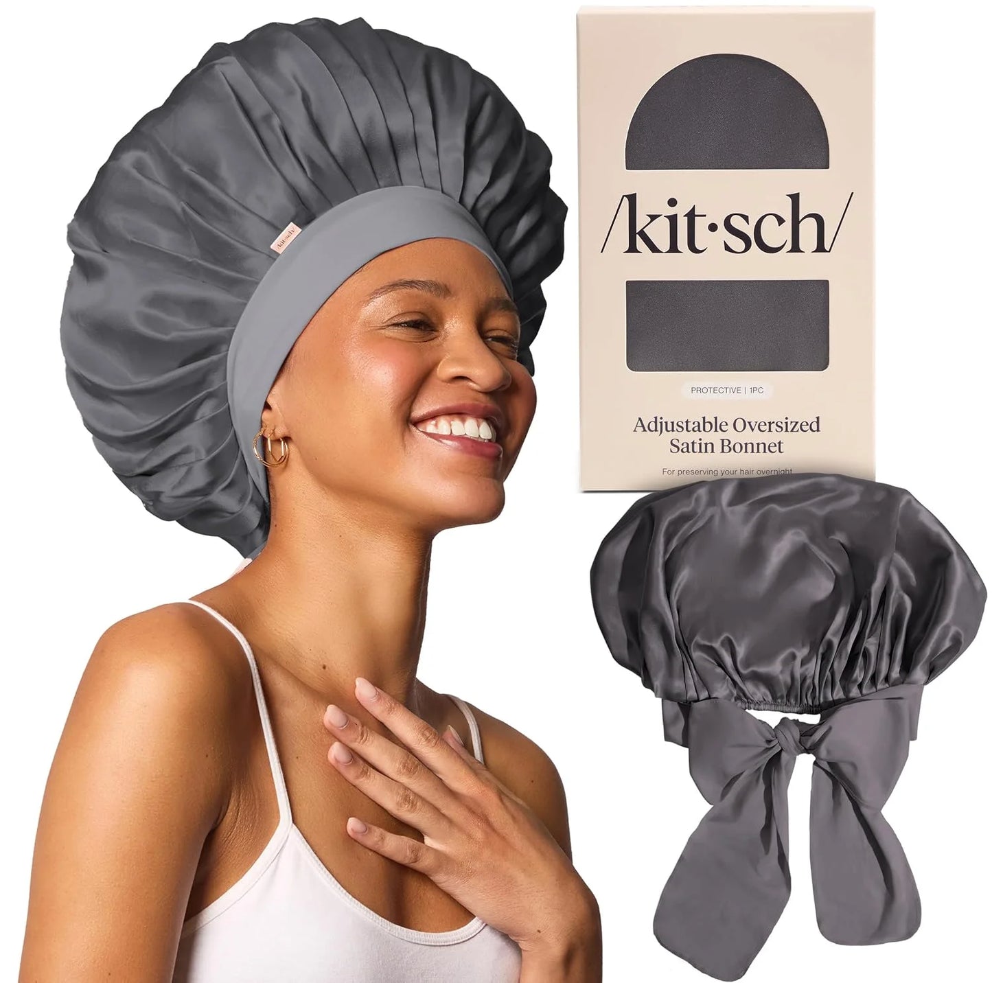 Kitsch XL Satin Bonnet for Sleeping - Aura