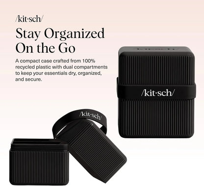 Kitsch 4-Compartment Travel Soap Case – TSA-Approved Bar Soap Holder