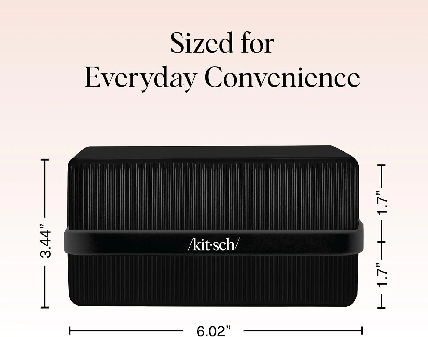 Kitsch 4-Compartment Travel Soap Case – TSA-Approved Bar Soap Holder