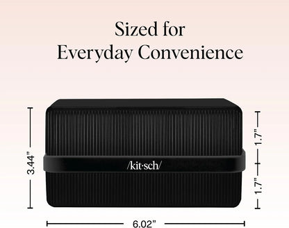Kitsch 4-Compartment Travel Soap Case – TSA-Approved Bar Soap Holder