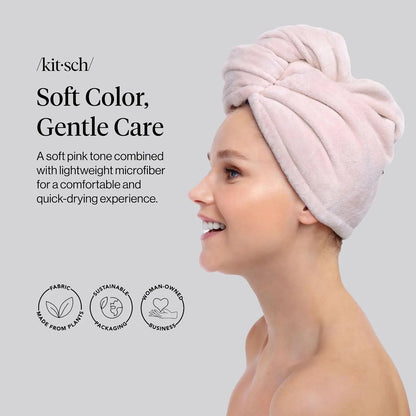 Kitsch x Harry Potter Microfiber Hair Towel Wrap for Women - Slytherin