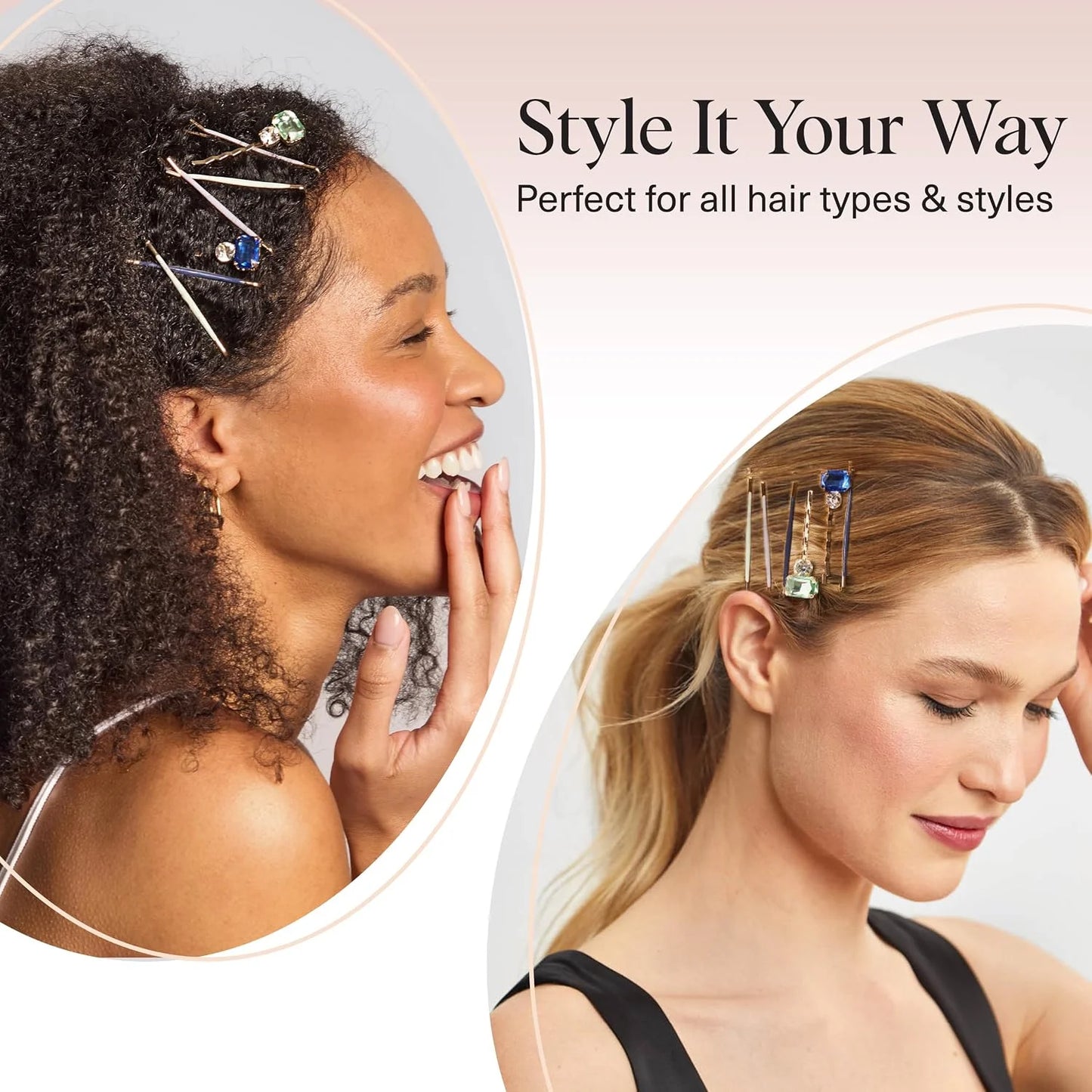 Kitsch Spiral Bobby Pins - Hair Accessories For Women - Brown, 3pcs