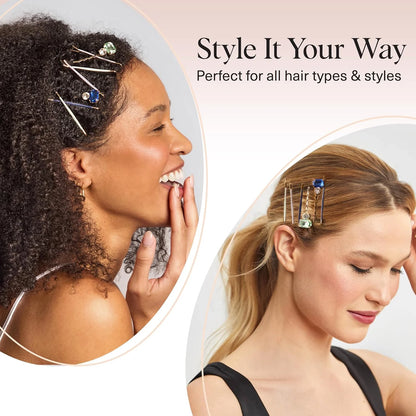 Kitsch Spiral Bobby Pins - Hair Accessories For Women - Brown, 3pcs