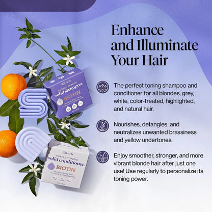 Kitsch Rosemary & Biotin Shampoo and Conditioner Set for Hair Growth