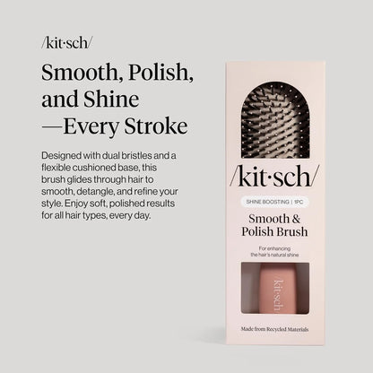 Kitsch Smooth & Polish Hair Brushes For Women and Men - Terracotta
