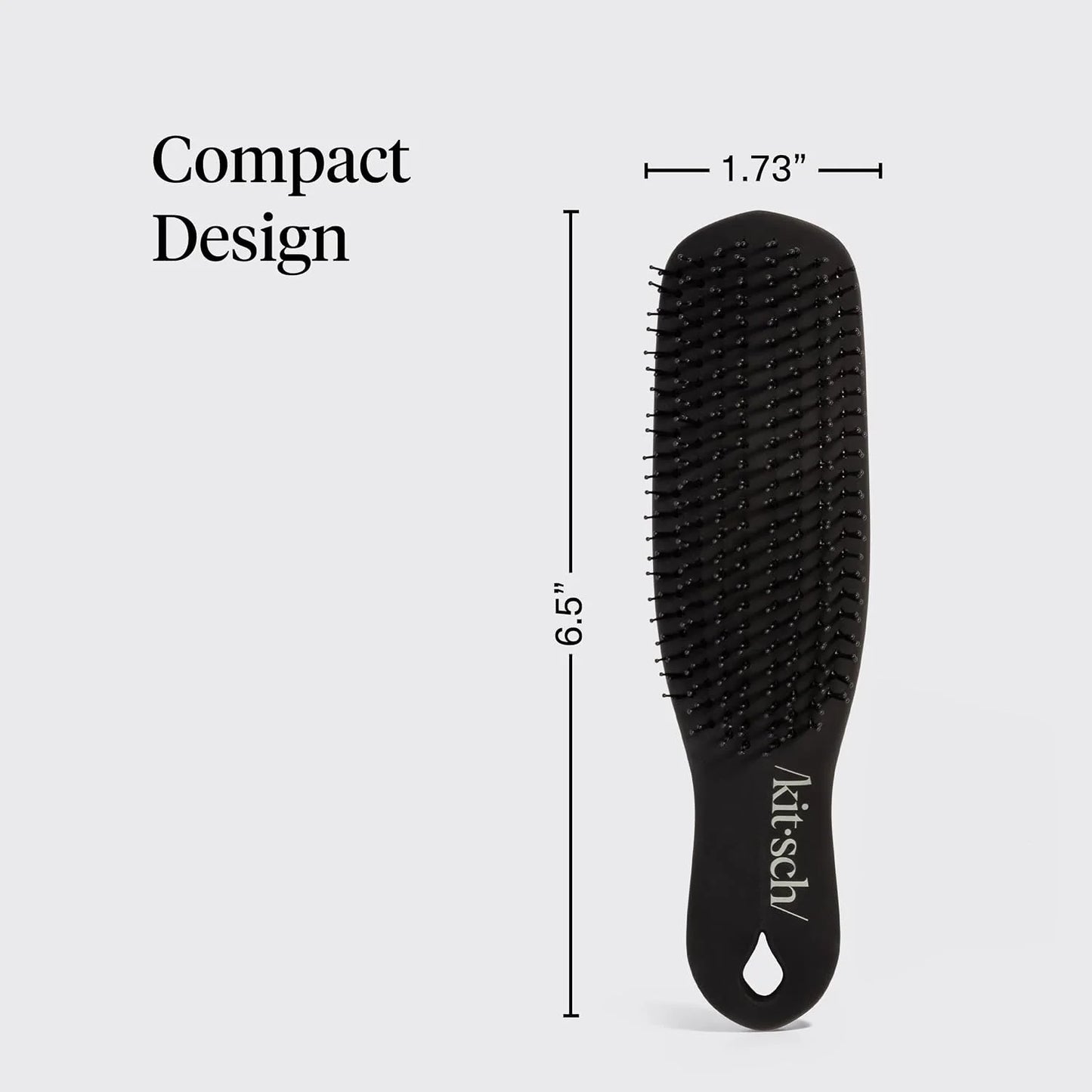 Kitsch Scalp Renewal Brush - Hairbrush Scalp Massager - Black