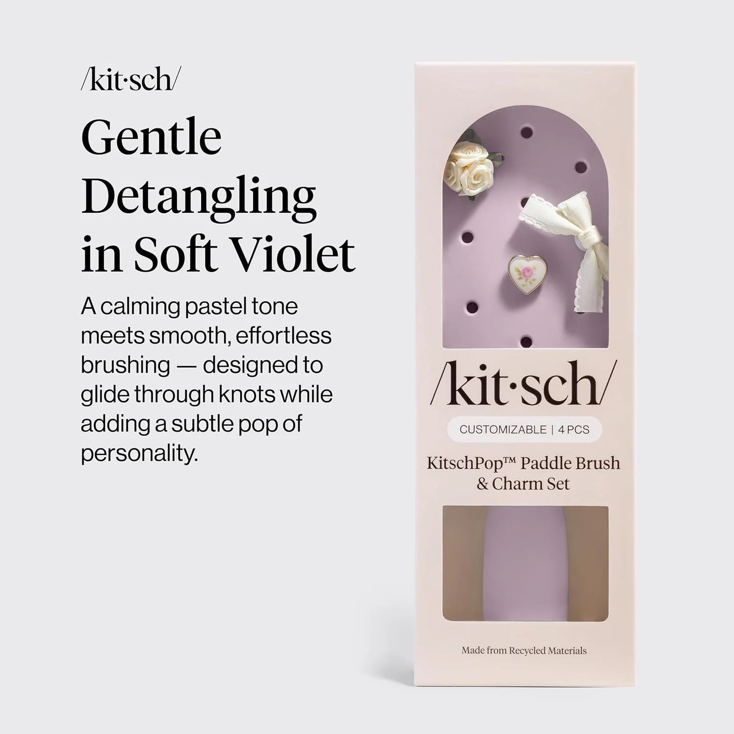 KitschPop™ Paddle Brush | Hair Brushes for Women – Haze Blue