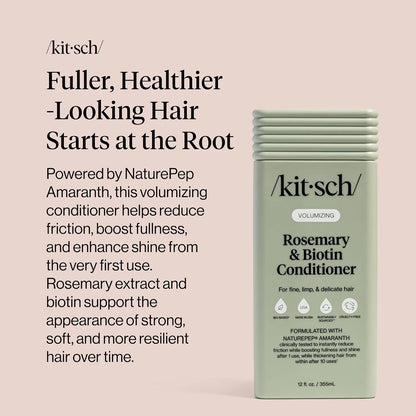 Kitsch Rosemary & Biotin Conditioner for Hair Growth – Made in USA, 12 oz