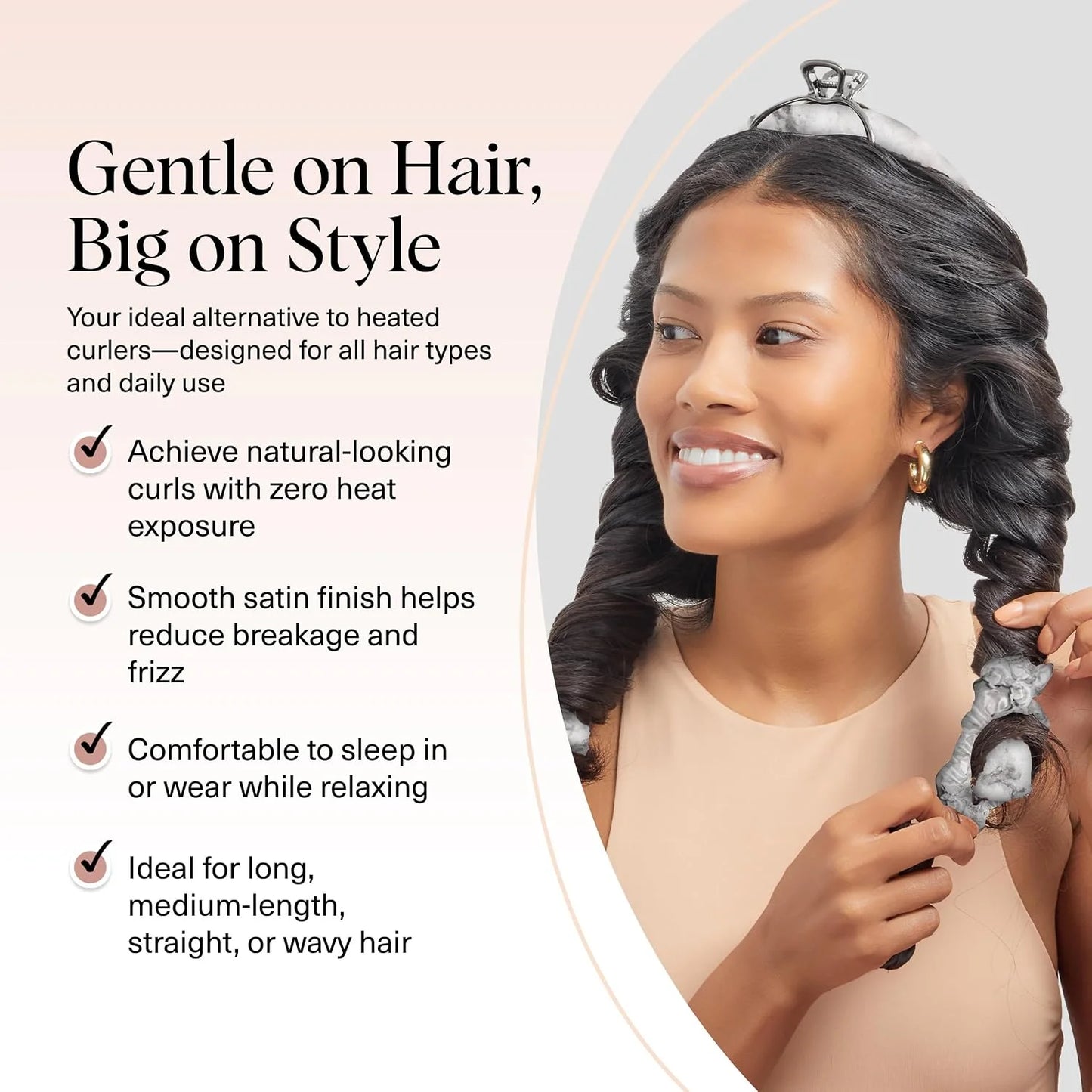 Kitsch Velvet Heatless Curls Overnight Set - Eucalyptus
