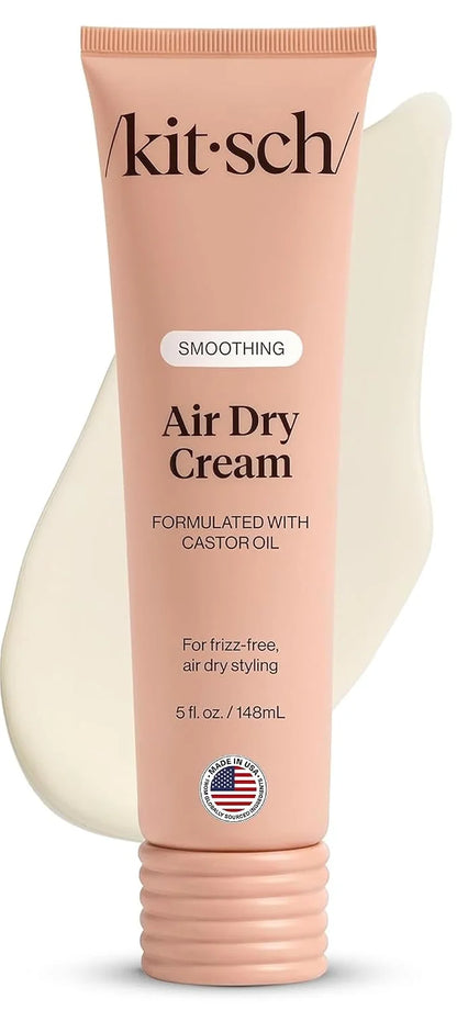 Kitsch Smoothing Air Dry Cream – With Castor Oil & Coconut Oil - 5 oz