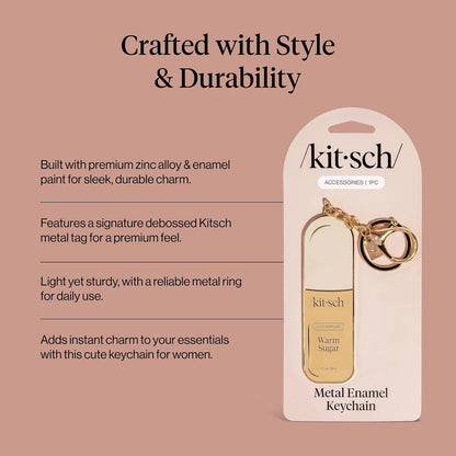 Kitsch Cute Keychain For Car Keys – Bag Charm for Handbags - Hair Perfume