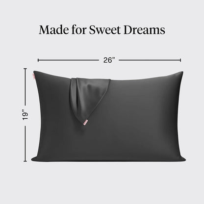 Kitsch Satin Pillowcase with Zipper - Standard Size, Haze Blue