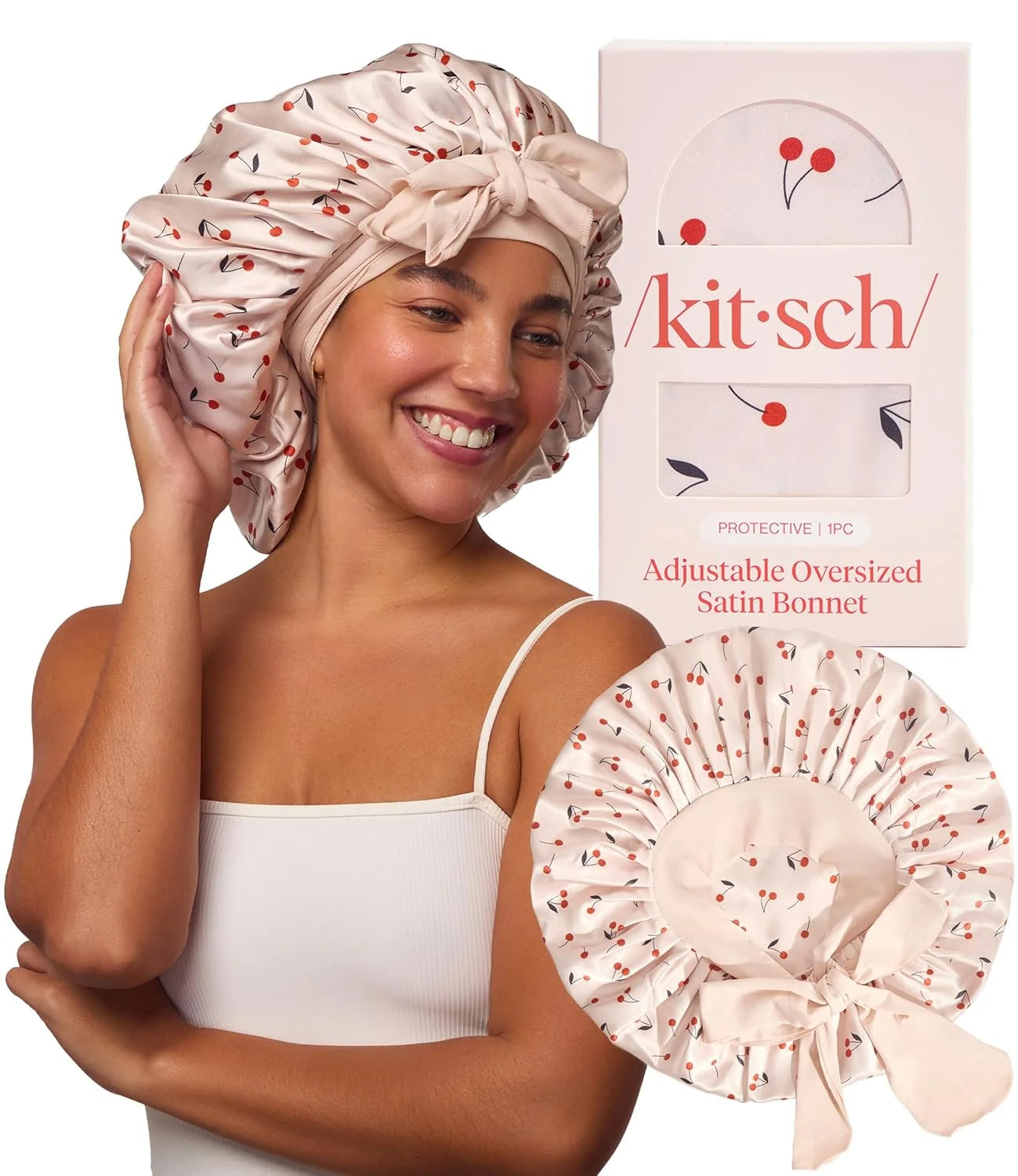 Kitsch XL Satin Bonnet for Sleeping - Aura