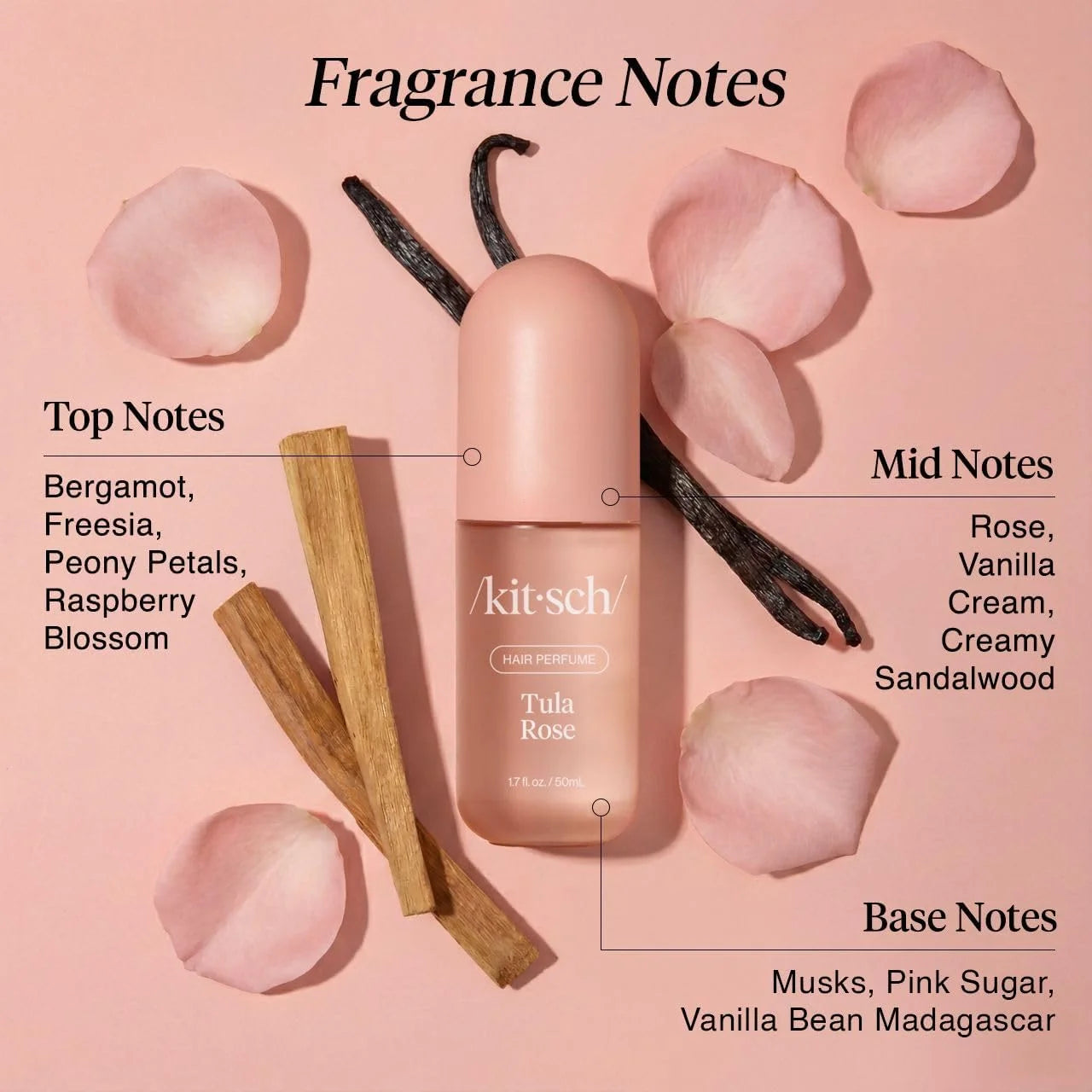 Kitsch Hair Perfume for Women – Hair Spray & Body Mist – Caramel Cream 50mL