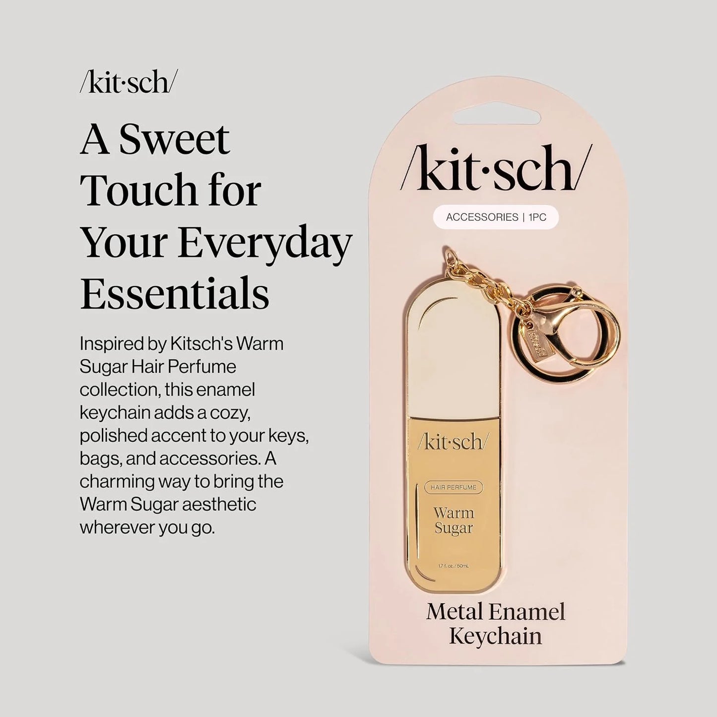Kitsch Cute Keychain For Car Keys – Bag Charm for Handbags - Hair Perfume