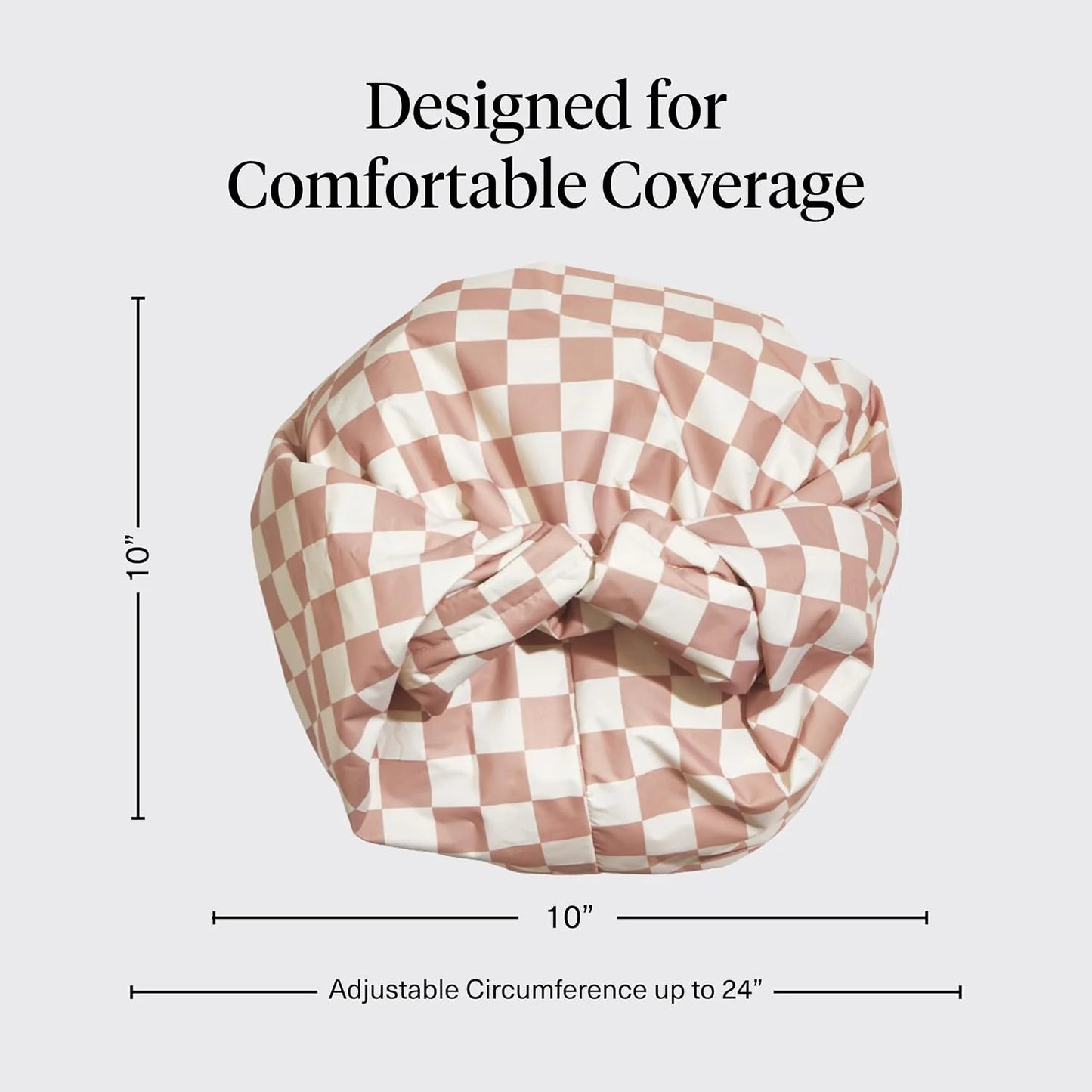 Kitsch Luxury Large Shower Cap for Women - Cherry Print