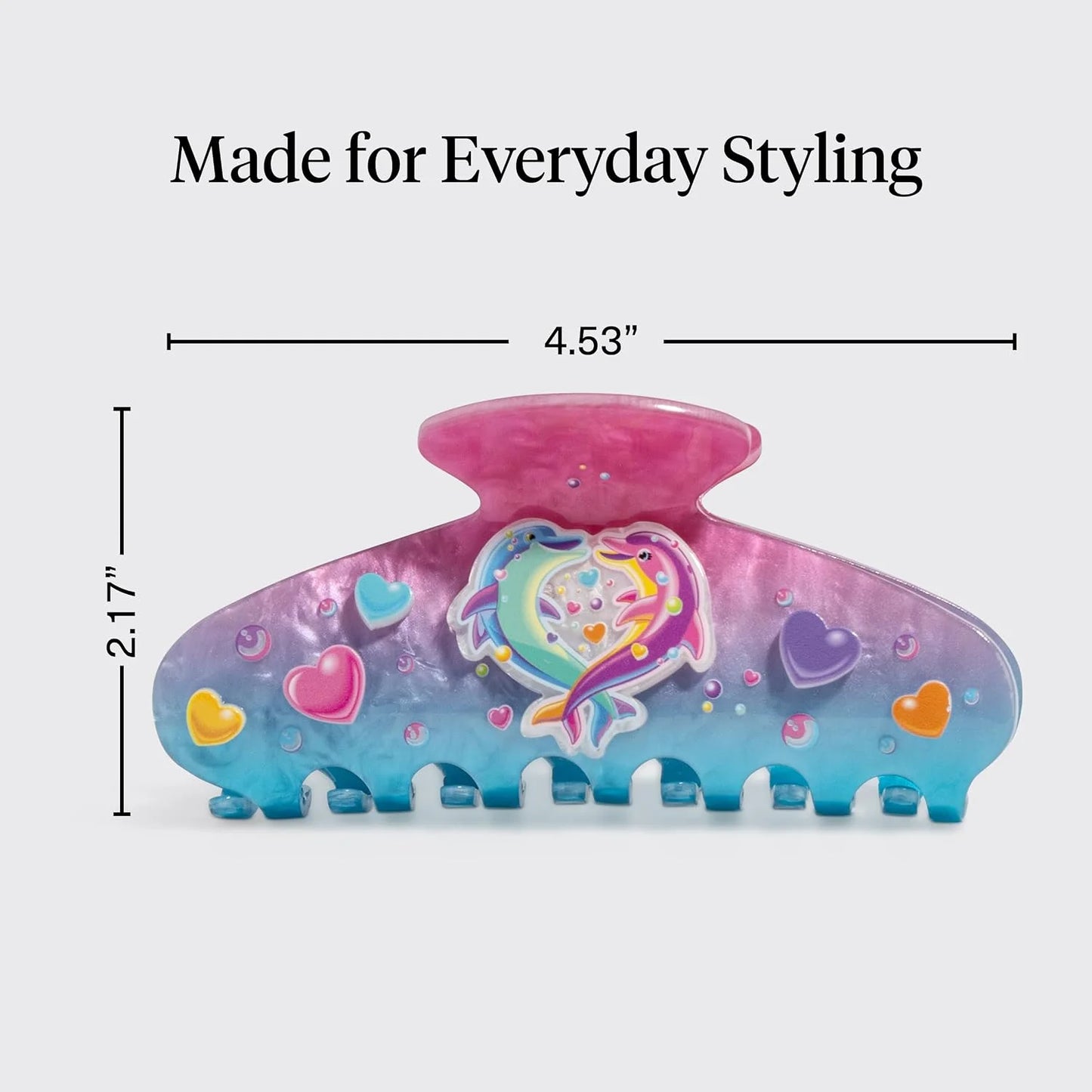 KitschPop ™ Hair Clips For Women with Charm Sets -Vintage Black, 7pcs Set