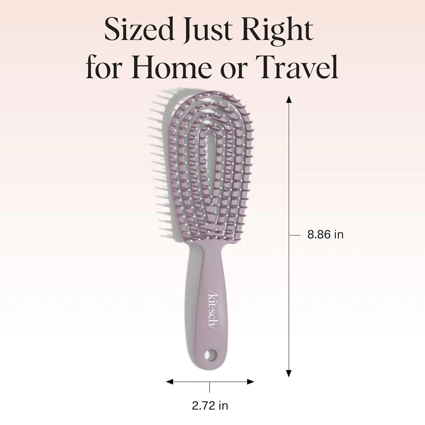 Kitsch Flexi Flow Detangler Brush, Hair Brushes For Women - Soft Violet