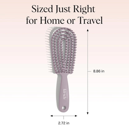Kitsch Flexi Flow Detangler Brush, Hair Brushes For Women - Soft Violet