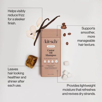 Kitsch Argan Oil Shampoo for Hair Growth – Hydrating Hair Care – 12.3 oz