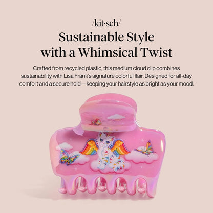 Kitsch Plastic Puffy Claw Clip - Hair Accessories For Women- Chocolate, 1pc