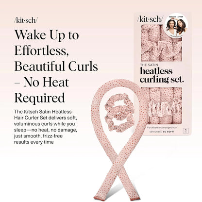 Kitsch Velvet Heatless Curls Overnight Set - Eucalyptus