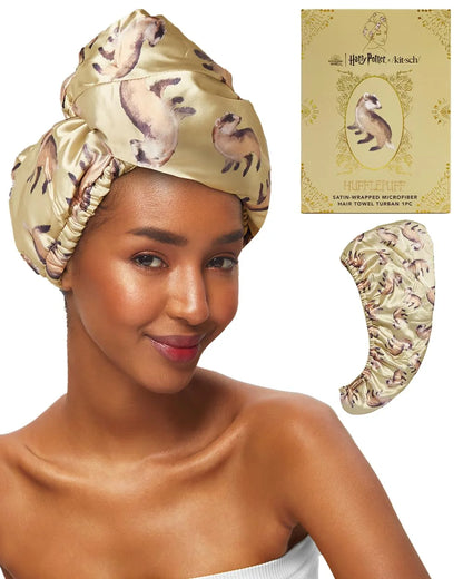 Kitsch x Harry Potter Microfiber Hair Towel Wrap for Women - Slytherin