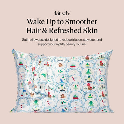 Lisa Frank x Kitsch Satin Pillowcase, Size 19x36 - Rainbow Leopard