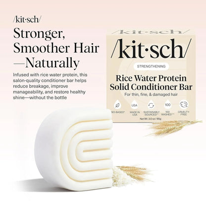 Kitsch Rice Water Conditioner Bar Soap for Hair Growth - 3 oz