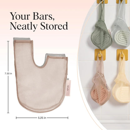 Kitsch Soap Saver Bag – Patented Mesh Bag Soap Holder with Tag Identifier