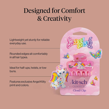 Kitsch Plastic Puffy Claw Clip - Hair Accessories For Women- Chocolate, 1pc