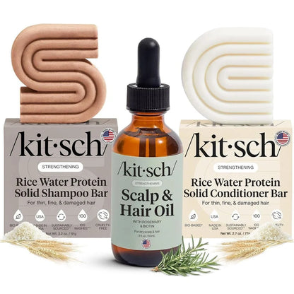 Kitsch Rosemary & Biotin Shampoo and Conditioner Set for Hair Growth