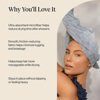 Kitsch XL Microfiber Hair Towel Wrap for Women
