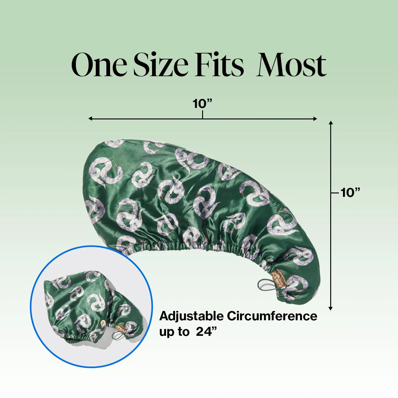 Kitsch x Harry Potter Microfiber Hair Towel Wrap for Women - Slytherin