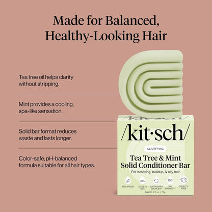 Kitsch Clarifying Tea Tree & Mint Conditioner Bar Soap - 3 oz