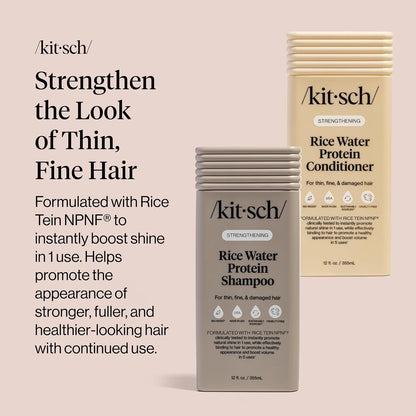 Kitsch Rice Water Shampoo and Conditioner Set for Hair Growth – Made in USA