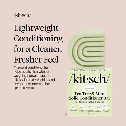 Kitsch Clarifying Tea Tree & Mint Conditioner Bar Soap - 3 oz