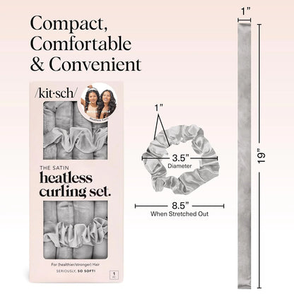 Kitsch Velvet Heatless Curls Overnight Set - Eucalyptus