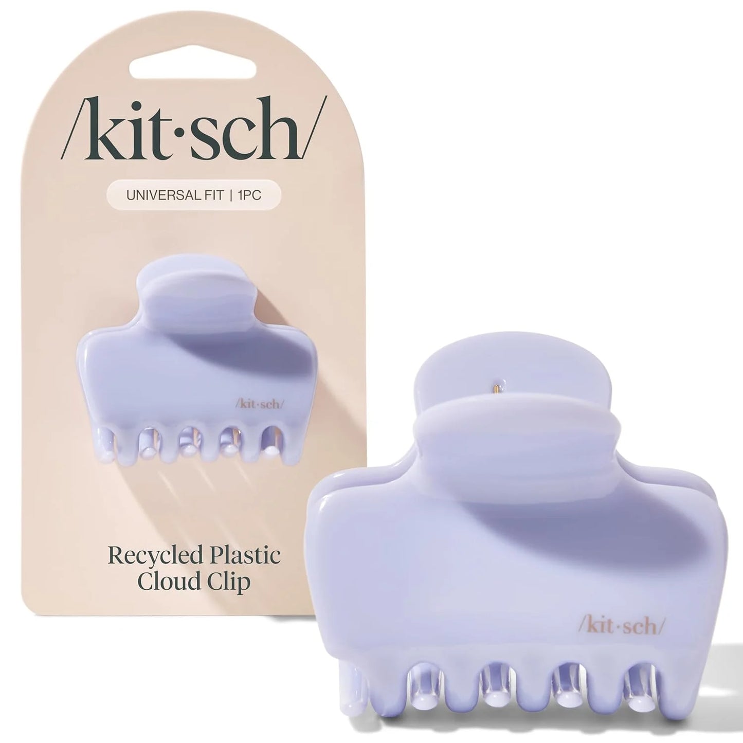 Kitsch Plastic Puffy Claw Clip - Hair Accessories For Women- Chocolate, 1pc