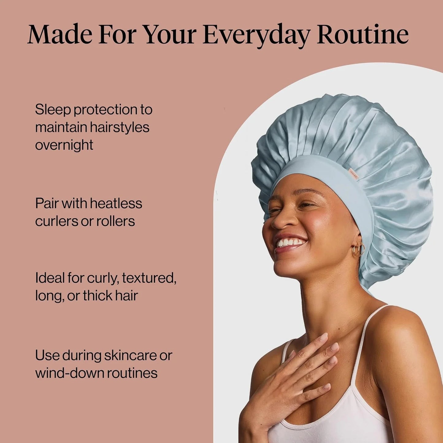 Kitsch XL Satin Bonnet for Sleeping - Aura