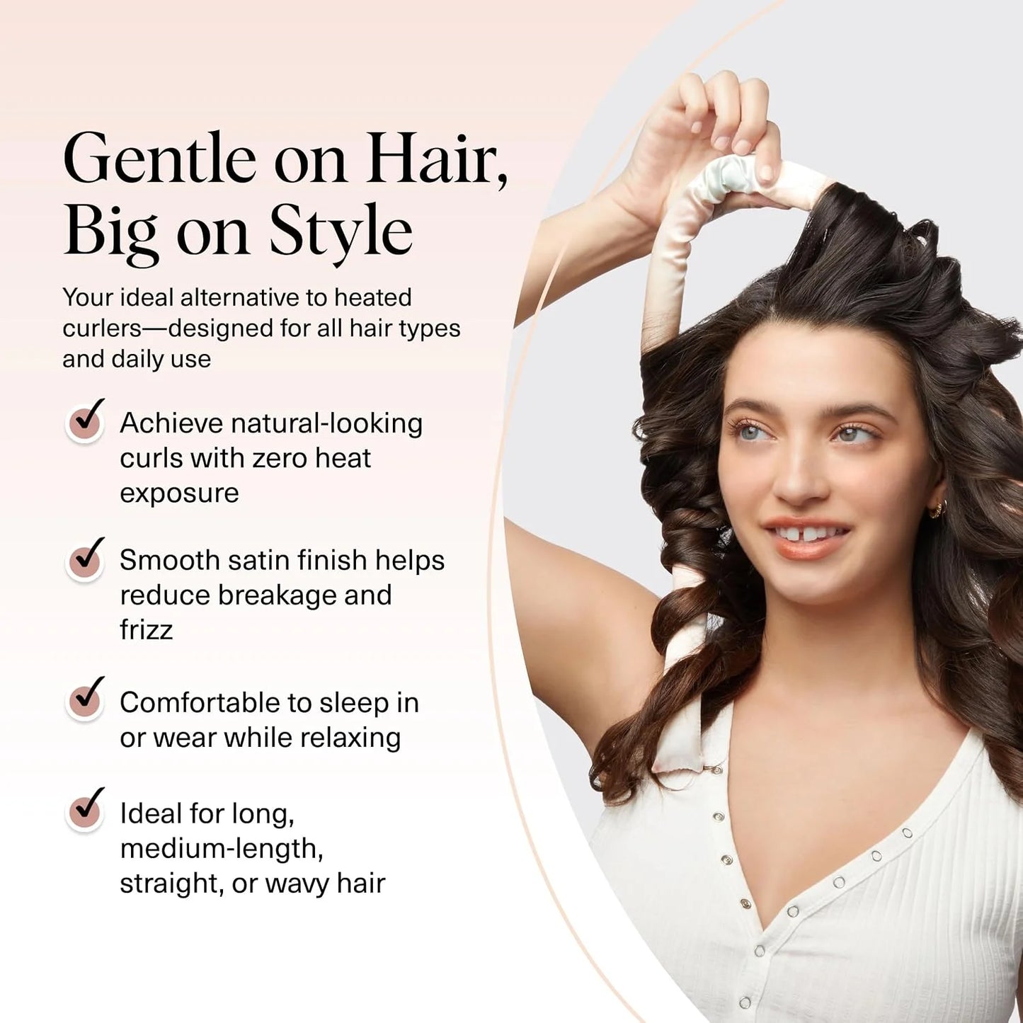Kitsch Velvet Heatless Curls Overnight Set - Eucalyptus