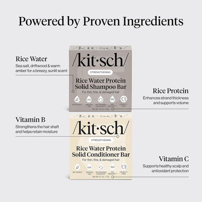 Kitsch Rosemary & Biotin Shampoo and Conditioner Set for Hair Growth