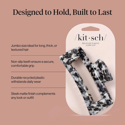 Kitsch Hair Clips For Women – Jumbo Claw Clip – Chocolate Marble, 1 pc